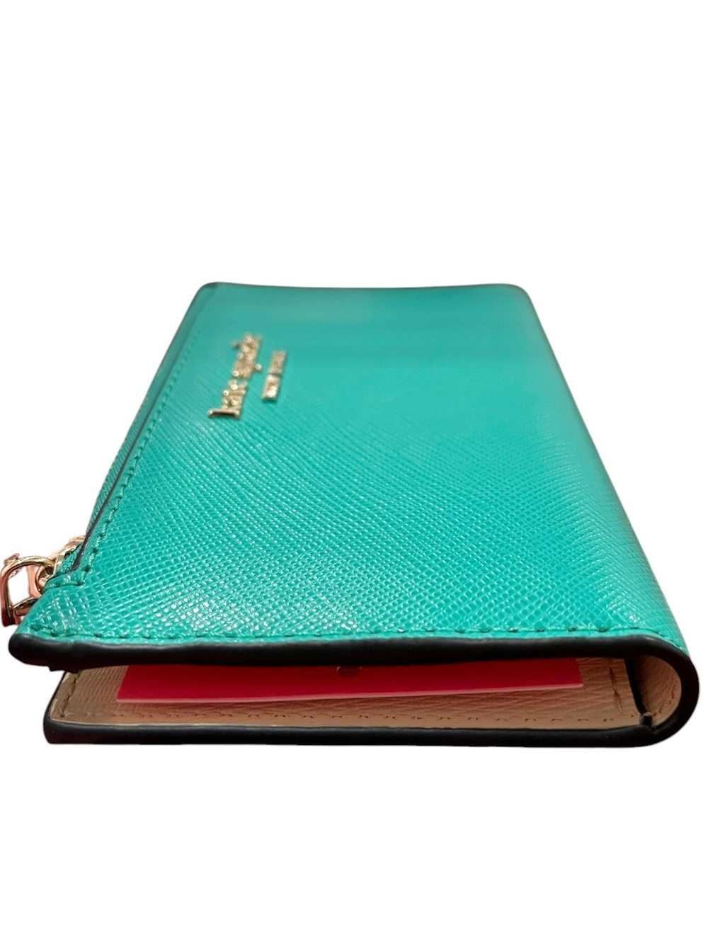 Kate Spade Spencer Chain Wallet Crossbody/Matching Card Holder Fiji Green NWT - Picture 13 of 15